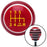 Yellow Shift Pattern OS41n Red Stripe Shift Knob with M16 x 15 Insert