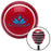 Blue Flower on Water Red Stripe Shift Knob with M16 x 15 Insert