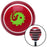 Green Yin Yang Dragon Red Stripe Shift Knob with M16 x 15 Insert
