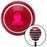 Pink Marine Ship Red Stripe Shift Knob with M16 x 15 Insert