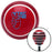Blue Vtec This Red Stripe Shift Knob with M16 x 15 Insert