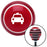 White Taxi Red Stripe Shift Knob with M16 x 15 Insert