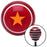 Orange Brigadier General Red Stripe Shift Knob with M16 x 15 Insert