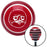 White Me Gusta Red Stripe Shift Knob with M16 x 15 Insert