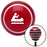 White Marine in Canoe Red Stripe Shift Knob with M16 x 15 Insert