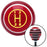 Yellow 3 Speed Red Stripe Shift Knob with M16 x 15 Insert