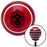 Black Senior Master Sergeant First Sergeant Red Stripe Shift Knob with M16 x 15 Insert