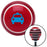 Blue Taxi Red Stripe Shift Knob with M16 x 15 Insert