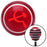 Red Hammer  Sickle Red Stripe Shift Knob with M16 x 15 Insert