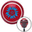 Blue Flowers Red Stripe Shift Knob with M16 x 15 Insert