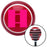 Pink Officer 03 Red Stripe Shift Knob with M16 x 15 Insert