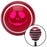 Pink Jack O Lantern Face Red Stripe Shift Knob with M16 x 15 Insert