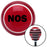 Black NOS Red Stripe Shift Knob with M16 x 15 Insert