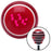 Pink Molecule Structure Red Stripe Shift Knob with M16 x 15 Insert