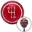 White Shift Pattern OS3n Red Stripe Shift Knob with M16 x 15 Insert