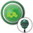 Green Panda Bear Green Stripe Shift Knob with M16 x 15 Insert