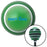 Blue Drift King Green Stripe Shift Knob with M16 x 15 Insert