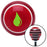 Green Drip Red Stripe Shift Knob with M16 x 15 Insert
