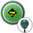 Yield To My Drift Green Stripe Shift Knob with M16 x 15 Insert