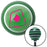 Pink Diamonds on a Card Green Stripe Shift Knob with M16 x 15 Insert