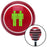 Green Man Standing By Man Red Stripe Shift Knob with M16 x 15 Insert