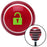 Green Unlocked Lock Red Stripe Shift Knob with M16 x 15 Insert
