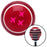 Pink Jet Formation Red Stripe Shift Knob with M16 x 15 Insert