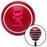 Pink Skull 7 Red Stripe Shift Knob with M16 x 15 Insert