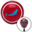 Blue Marine Koi Red Stripe Shift Knob with M16 x 15 Insert
