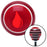 Red Marine Drip Red Stripe Shift Knob with M16 x 15 Insert