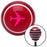 Pink Commercial Airplane Red Stripe Shift Knob with M16 x 15 Insert