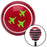 Green Jets Red Stripe Shift Knob with M16 x 15 Insert