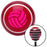 Pink Volleyball Red Stripe Shift Knob with M16 x 15 Insert