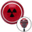 Black Radioactive Red Stripe Shift Knob with M16 x 15 Insert