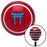 Blue Torii Red Stripe Shift Knob with M16 x 15 Insert