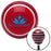 Blue Flower on Lilypad Red Stripe Shift Knob with M16 x 15 Insert