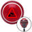 Anti War Sign Red Stripe Shift Knob with M16 x 15 Insert