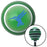 Blue Hummingbird Green Stripe Shift Knob with M16 x 15 Insert