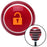 Orange Unlocked Lock Red Stripe Shift Knob with M16 x 15 Insert