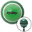 Black Automotive Tonno Up Green Stripe Shift Knob with M16 x 15 Insert