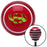 Green Cowboy Eyes Red Stripe Shift Knob with M16 x 15 Insert
