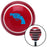 Blue Gun Red Stripe Shift Knob with M16 x 15 Insert
