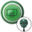 Black Automotive Defrost Rear Green Stripe Shift Knob with M16 x 15 Insert