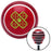 Green JDM BandAid Red Stripe Shift Knob with M16 x 15 Insert