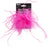 Ostrich Feather Hair Clip, Hot Pink