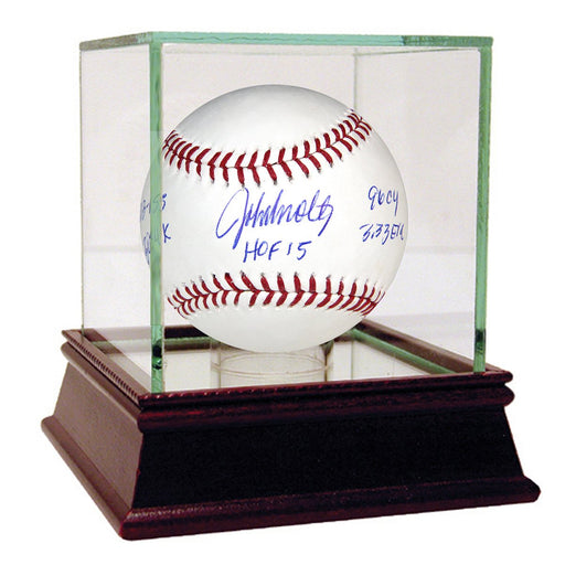 John Smoltz Signed Baseball STAT Insc (HOF 15213-155 3.33 era 3084 K 96 CY Young)(MLB Auth)