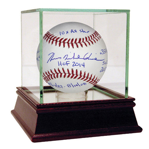 Tom Glavine Autographed Official MLB Ball with STAT Insc. (Thomas Michael Glavine 81787 - 81408 305 wins - 3.54 era 56 cg 2607 k