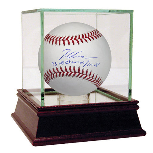 Tom Glavine Signed MLB Baseball W 95 WS MVP Champs Insc.