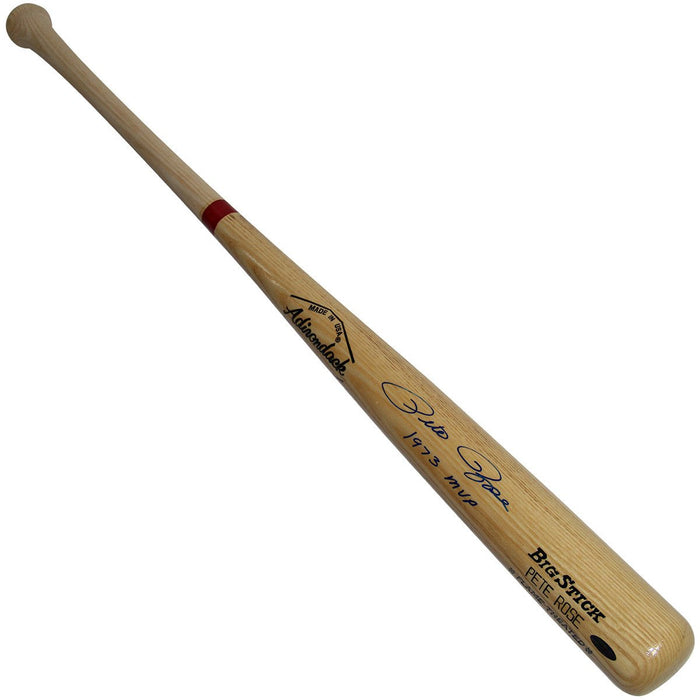 Pete Rose Signed Adirondack Personal Model Bat w 1973 MVP Inscrip. (SSM Holo)