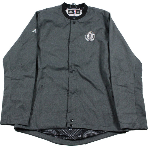 Anthony Bennett Brooklyn Nets 2016-2017 Game Used #13 Grey Long Sleeve Warmup Jacket (XL)